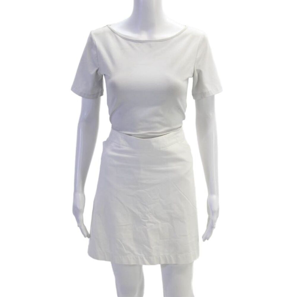Nike Golf Womens Solid Four Pocket Mini Activewear Skort White Size 14